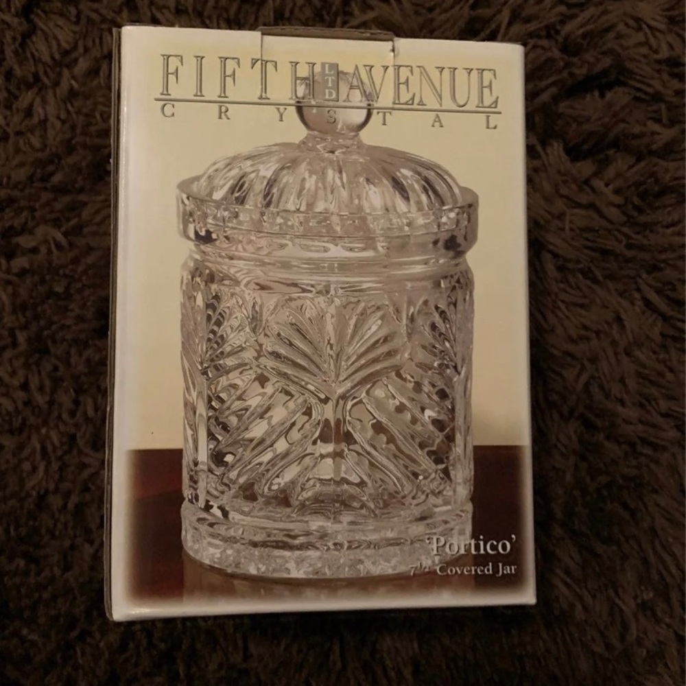 new fifth avenue crystal covered jar